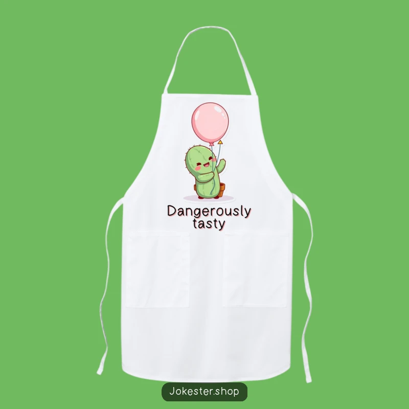 Funny Cactus Balloon Hug Apron - Cook Up Laughs in the Kitchen!