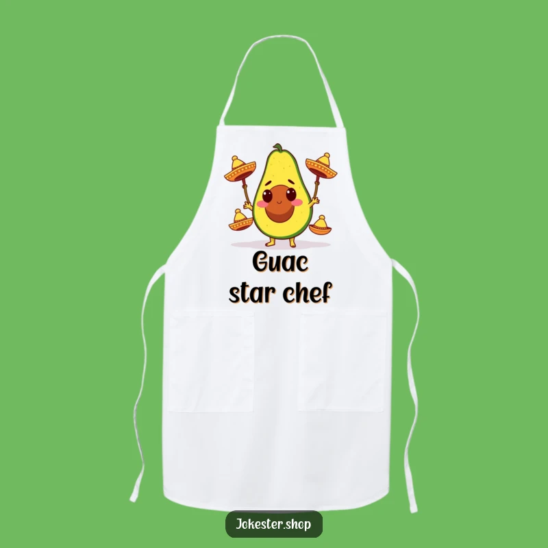 Funny Avocado Fiesta Apron - Festive Cooking Accessory, Great Funny Gift