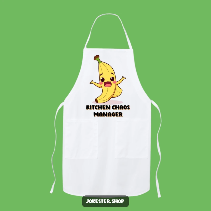 Funny Banana Peel Kitchen Apron - Hilarious Cartoon for Cooking Fun