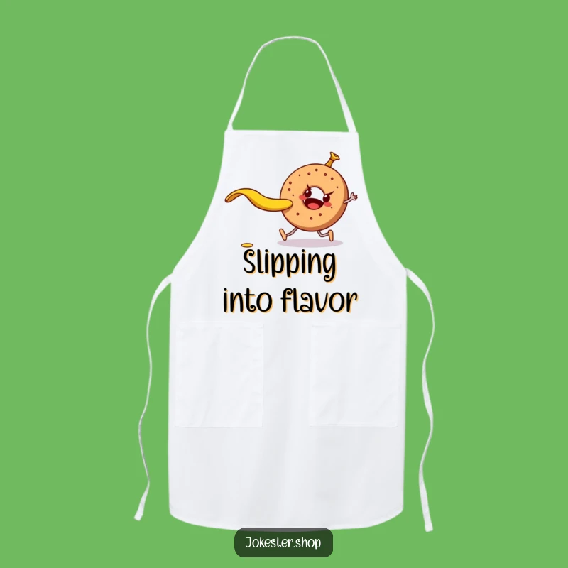 Funny Banana Peel Bagel Apron: Cook Up Laughs, A Hilarious Kitchen Gift!
