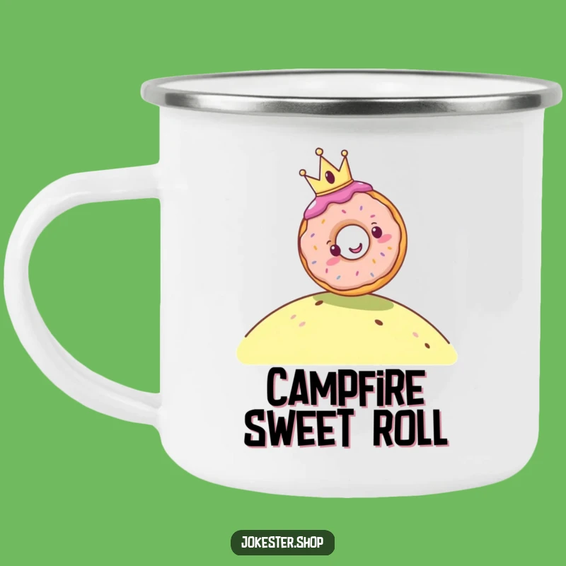 Funny Donut King Camping Mug - Hilarious Outdoor Treat Gift
