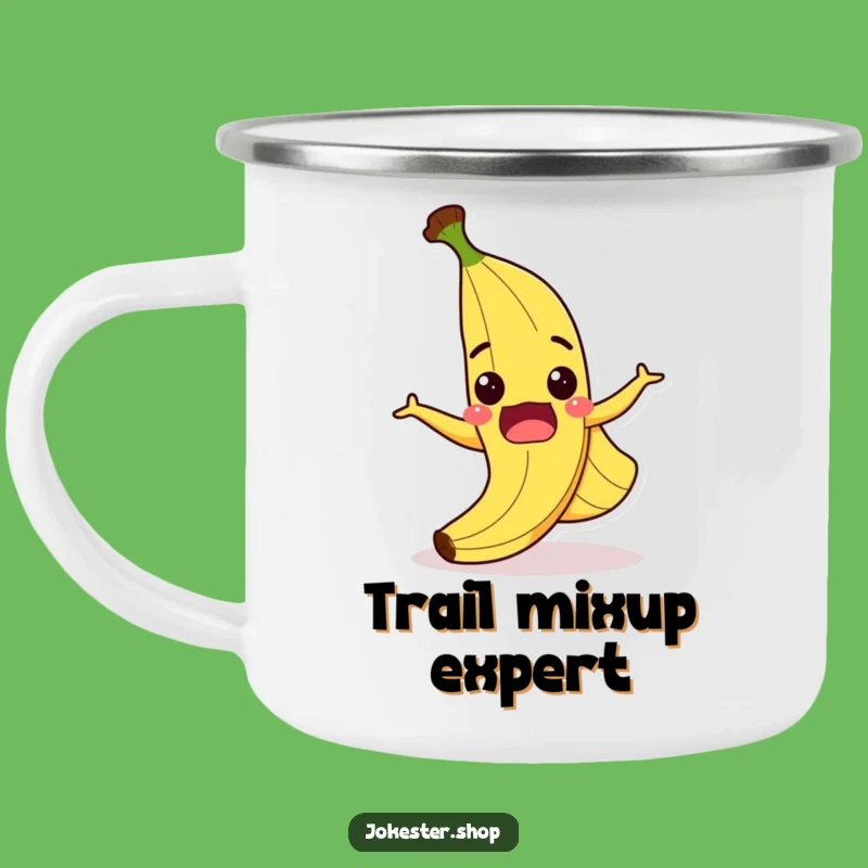 Funny Banana Peel Camping Mug - Durable Cartoon for Outdoor Laughs
