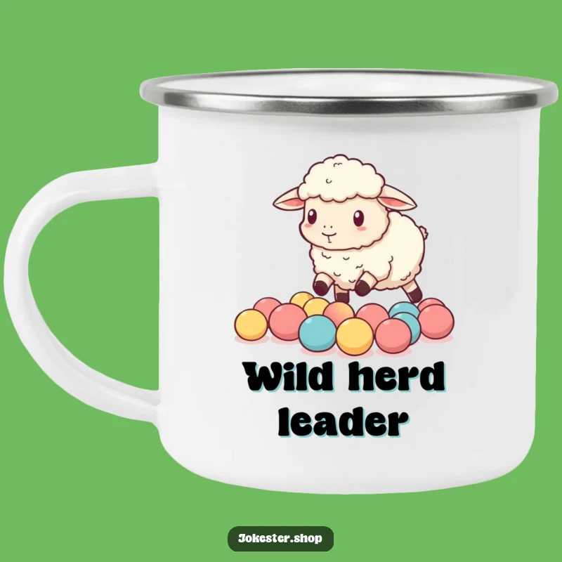 Funny Sheep Camp Mug: Durable & Hilarious Gift for Outdoor Adventures