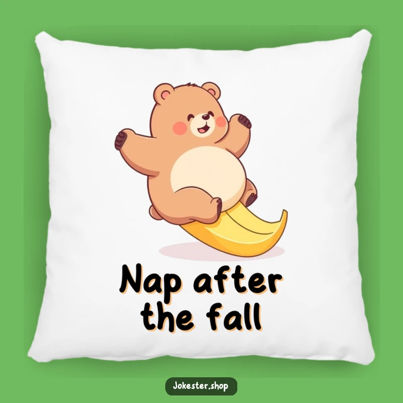 Cozy Funny Bear Banana Slip Pillow: Add Hilarious Comfort and Comical Decor