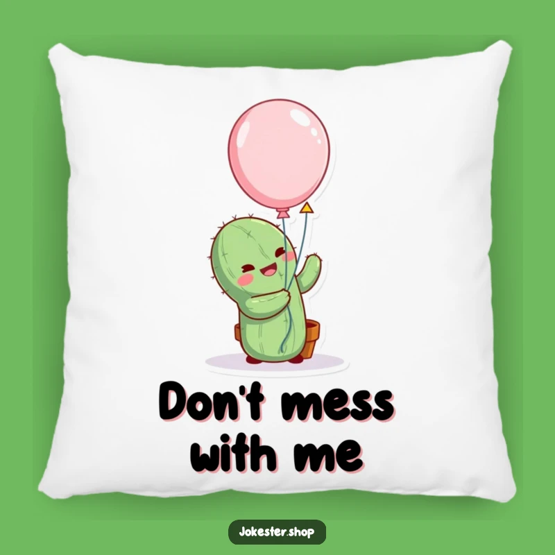 Funny Cactus Balloon Hug Pillow - Cozy Comfort with a Hilarious Prickly Touch!