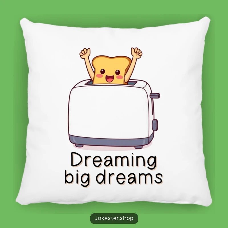 Funny Toast Triumph Pillow - Cozy Comfort with a Side of Victory, Funny Gift