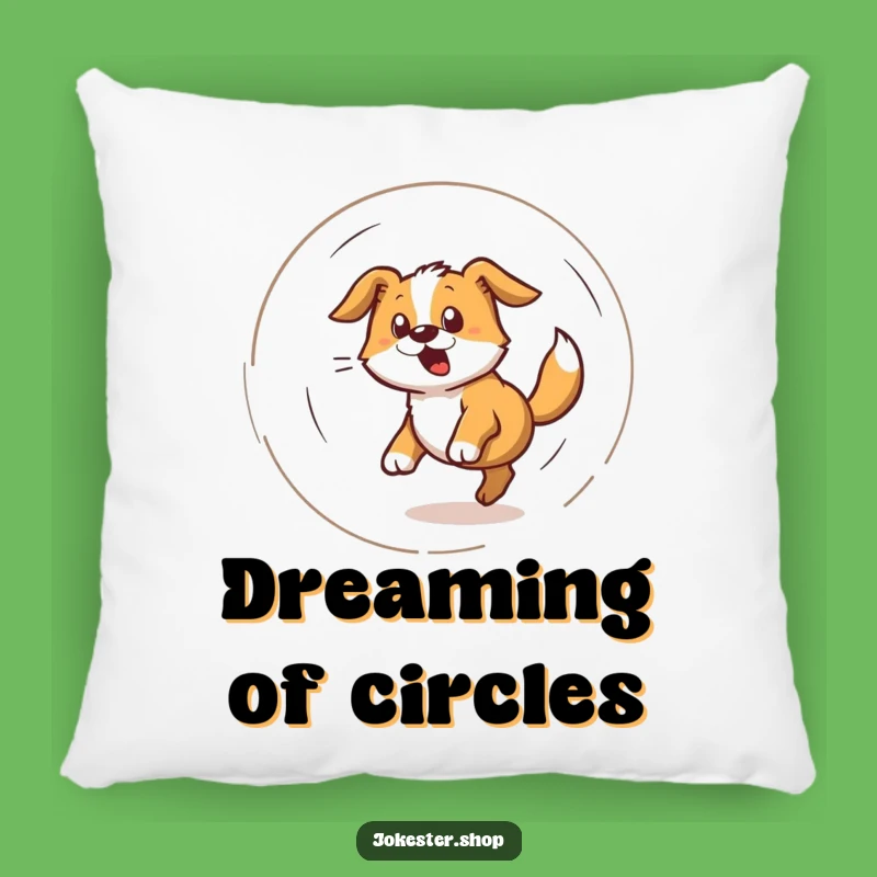 Funny Doggy Dizzy Pillow - Cozy & Hilarious Accent for Dog Lovers