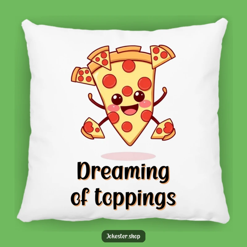 Funny Smiling Pizza Pillow - Cozy Slice Humor, Great Humorous Gift