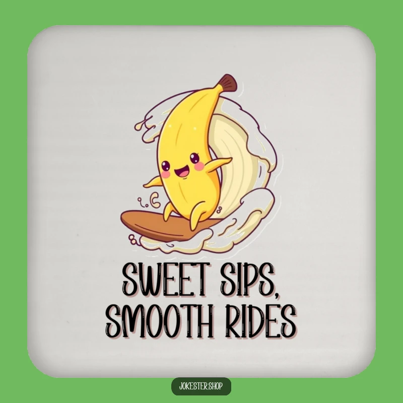 Funny Banana Wave Coaster - Hilarious Cream Protection Gift