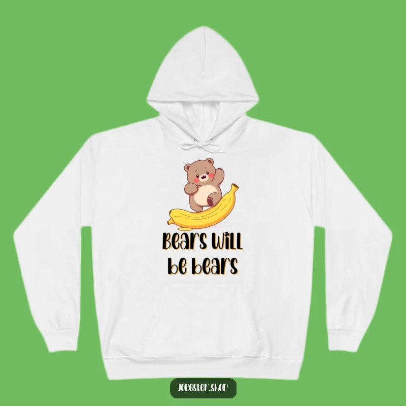 Funny Bear Banana Hoodie - Cozy & Hilarious Gift for Bears and Humans