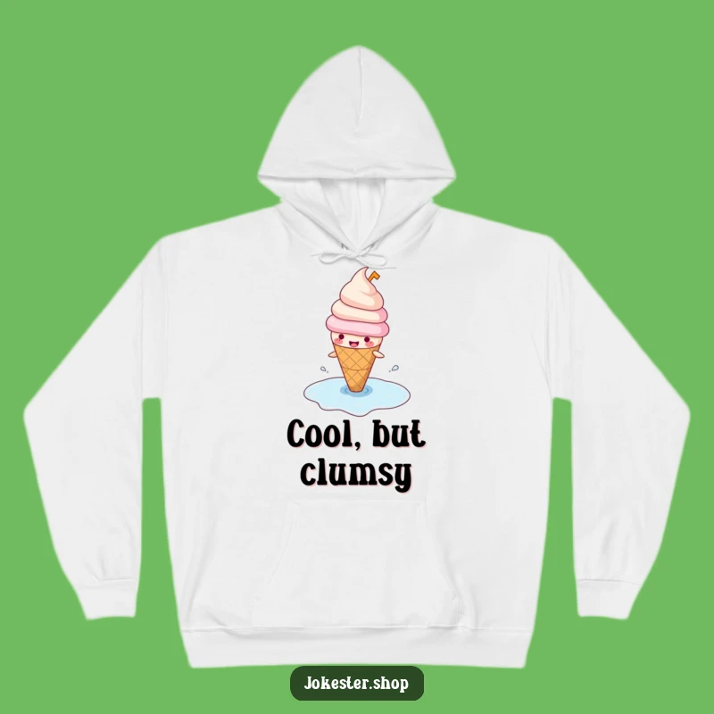 Funny Ice Cream Slipping Hoodie - Cozy Comfort with a Sweet Twist