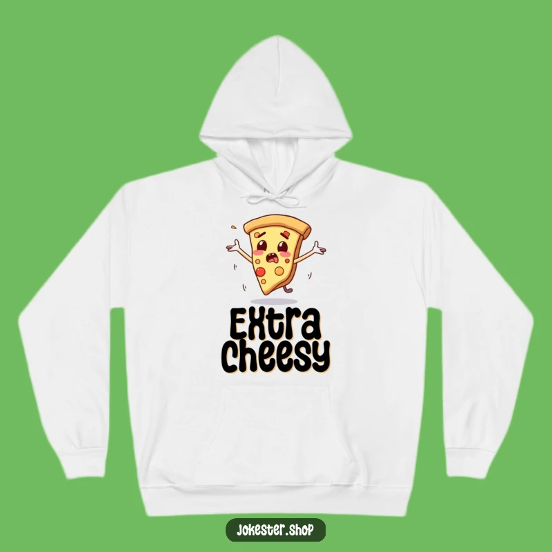 Funny Pizza Slide Hoodie - Cozy Comfort, Perfect Funny Gift