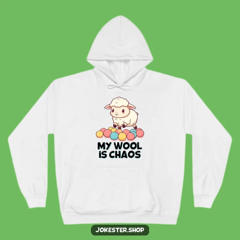 Funny Sheep Chaos Hoodie: Cozy & Hilarious Gift for Comfort and Giggles