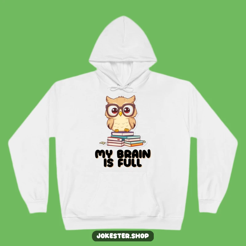 Funny Owl Glasses Hoodie: Cozy, Hilarious Sweatshirt for Stressed Students