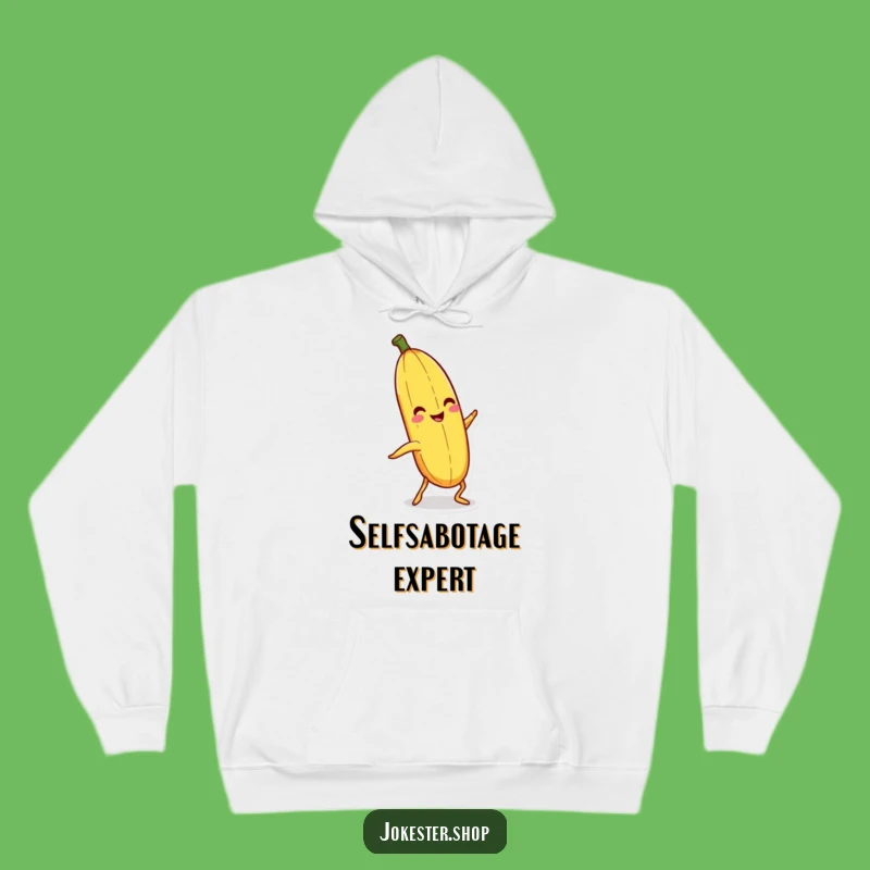 Cozy Funny Banana Peel Hoodie: Warm Up with This Hilarious Slipping Character