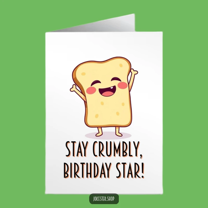 Free Printable Funny Toast Birthday Card: Giggling Handstand Fail Downloadable Gift