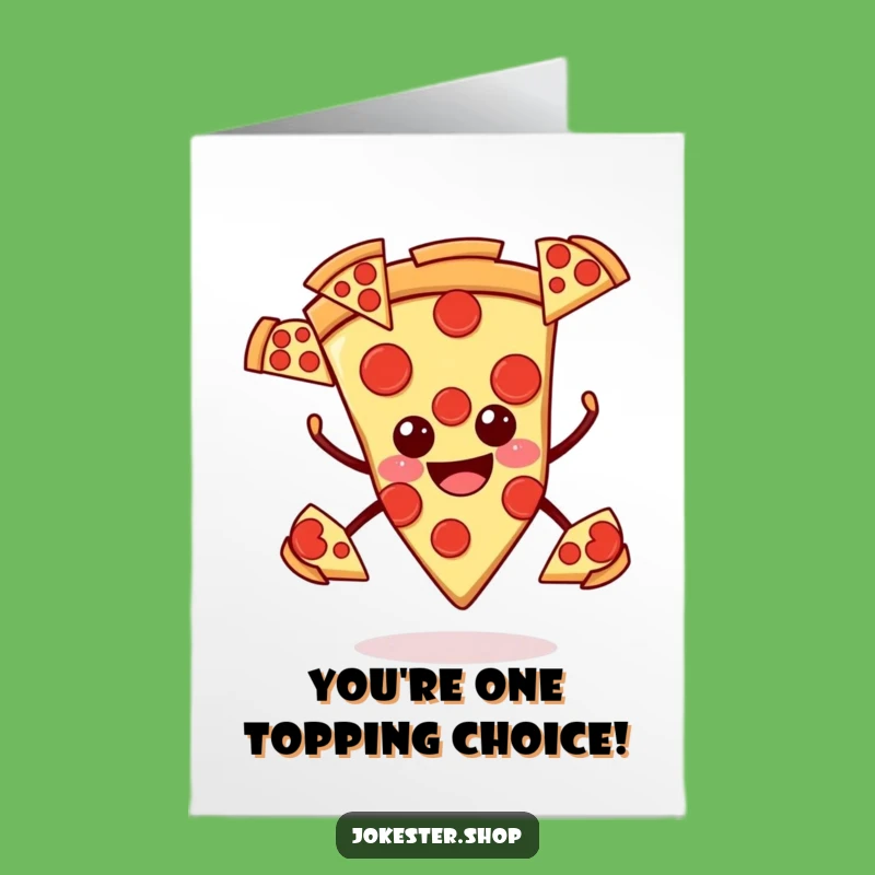 Free Printable Pizza Card: Pepperoni Pop Congrats Downloadable Gift for Foodie Wins