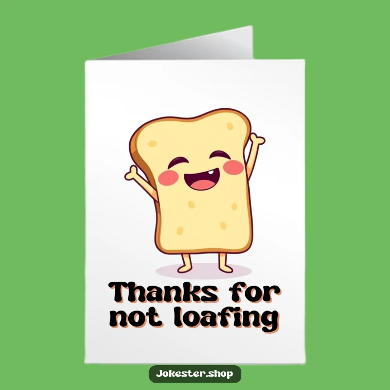 Free Printable Funny Toast Thank You Card: Wobbly Handstand Downloadable Art