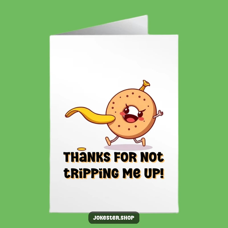 Free Printable Thank You Card: Banana Peel's Prank for a Funny Downloadable Gift