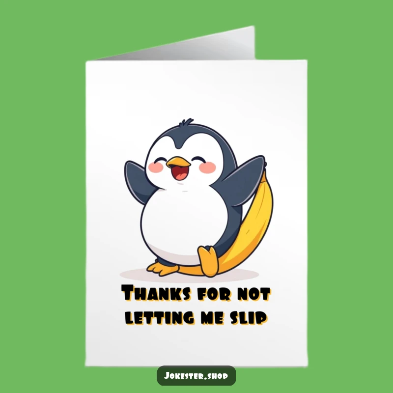 Free Printable Thank You Card: Penguin Thanks You For Laughs!