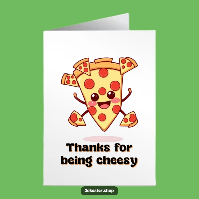 Free Printable Pizza Thank You Card: Pepperoni Thanks Downloadable Gift for Foodie Gratitude