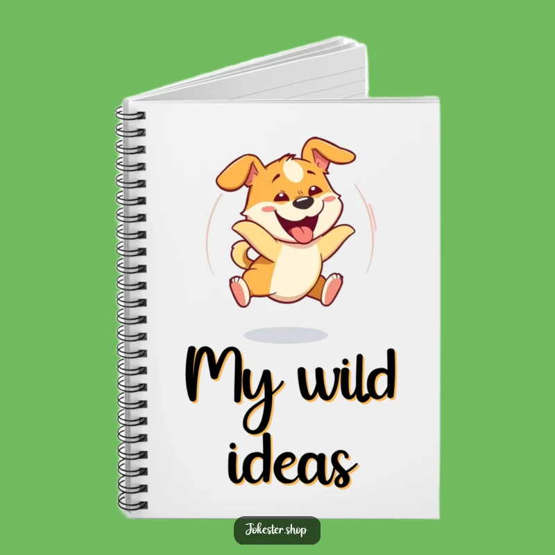 Funny Dizzy Dog Tail Chase Notebook - Hilarious Pet Journaling Gift