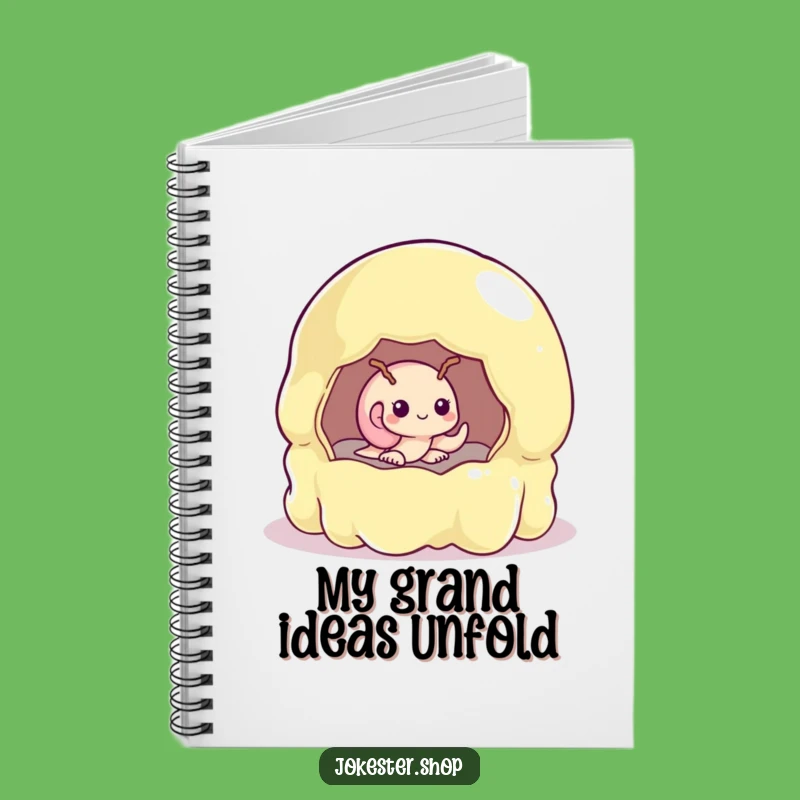 Funny Shy Snail Notebook - Wobbly Jelly Mold Journal for Creative Ideas