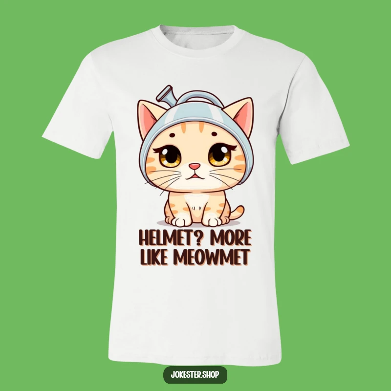 Funny Bewildered Cat T-Shirt - Hilarious Headwear Gift