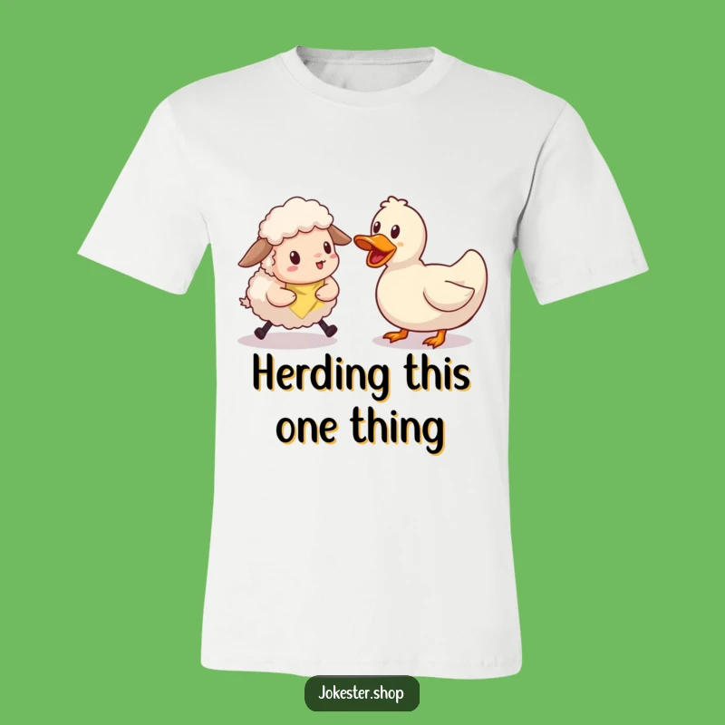Funny Sheep Herding Tee: Hilarious Struggle Apparel for a Good Laugh