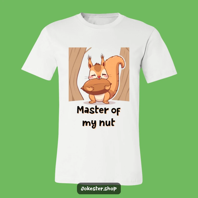 Funny Squirrel Nut Balance T-Shirt - Acrobatic Rodent Wear and Gift