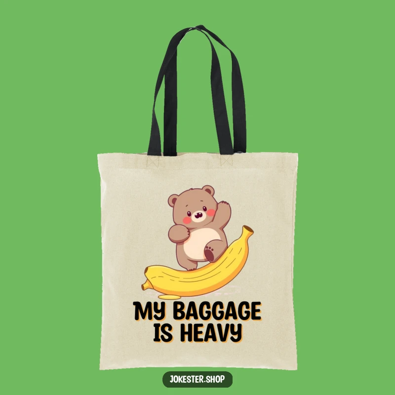 Funny Bear Slip Tote Bag - Hilarious Gift for Nature Lovers
