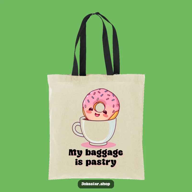 Funny Giggling Donut Tote Bag: Carry Your Essentials with a Smile