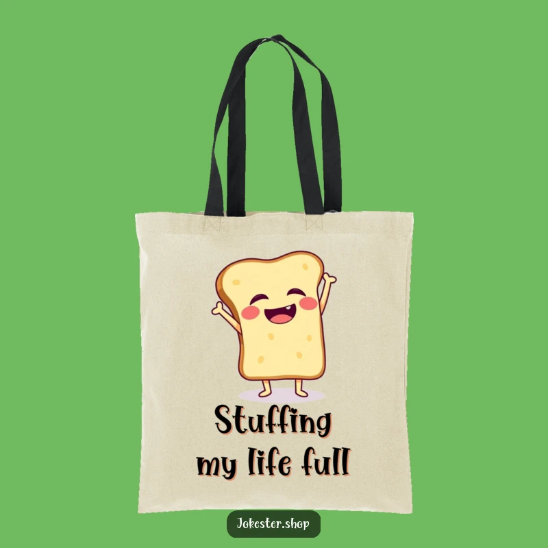 Funny Toast Handstand Wobble Tote Bag, Carry Your Giggles Everywhere